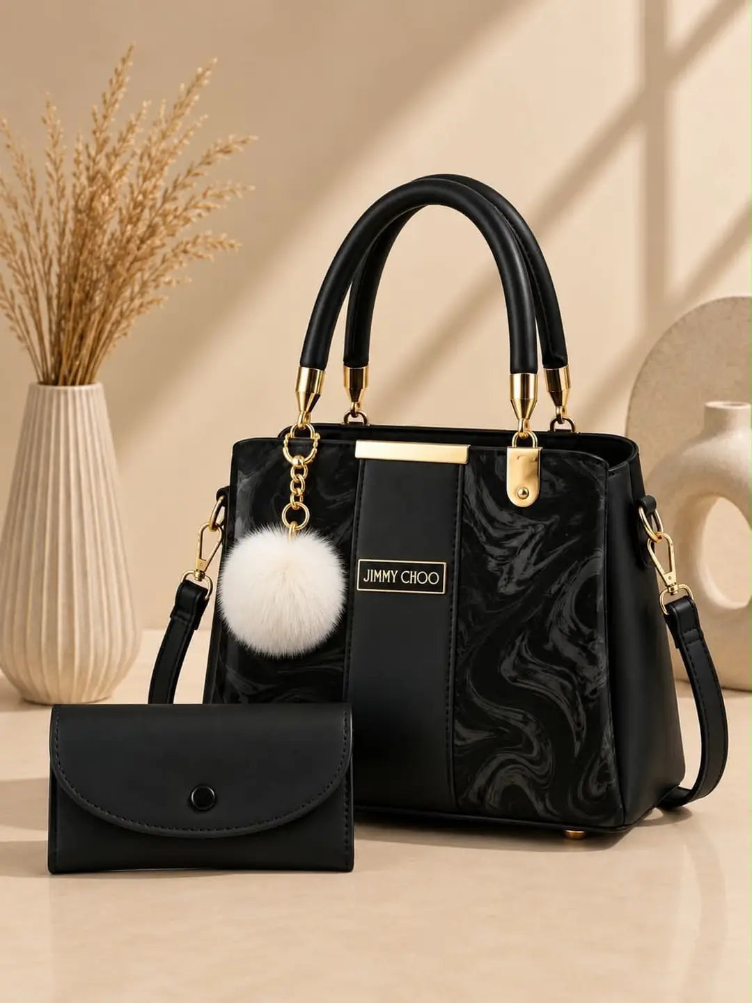 Women's Leather Plain Shoulder Bag