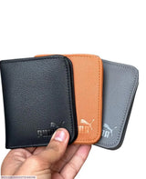 Men's Leather Bi-Fold Wallet with 6 Card Pockets