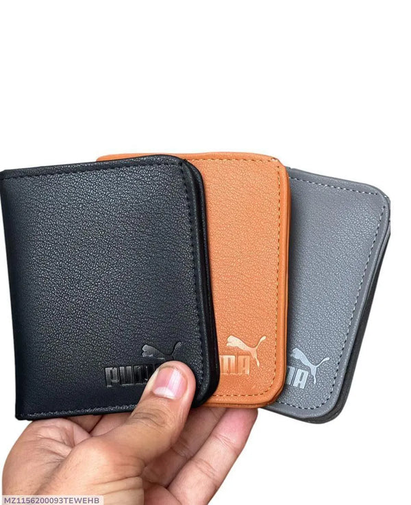 Men's Leather Bi-Fold Wallet with 6 Card Pockets