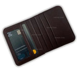 Men's Leather Bi-Fold Wallet with 6 Card Pockets