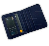 Men's Leather Bi-Fold Wallet with 6 Card Pockets