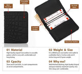 Men's Black Leather Wallet with Card Slots