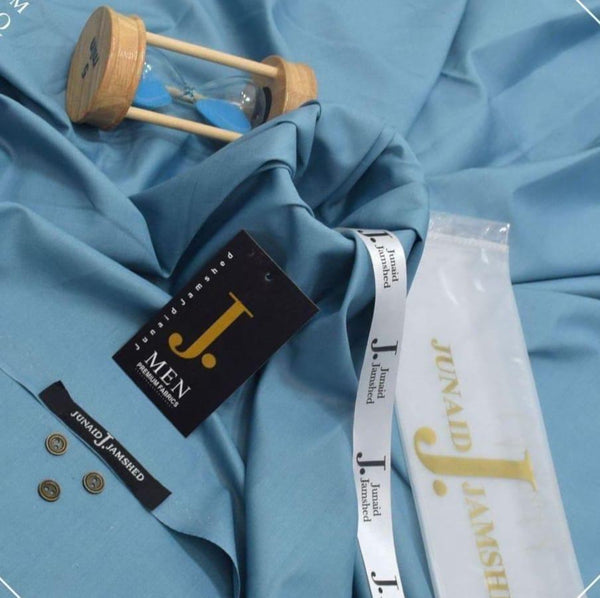 Junaid Jamshed Wash N Wear Suit Dubai Blue