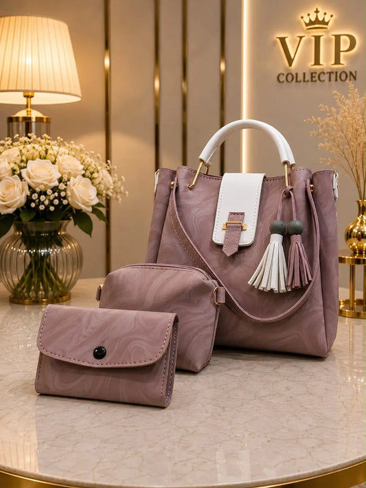 Women's Leather Plain Shoulder Bag