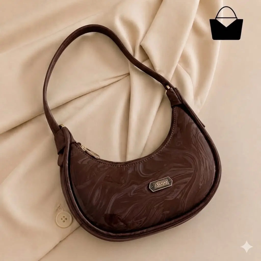 Women's Leather Plain Shoulder Bag