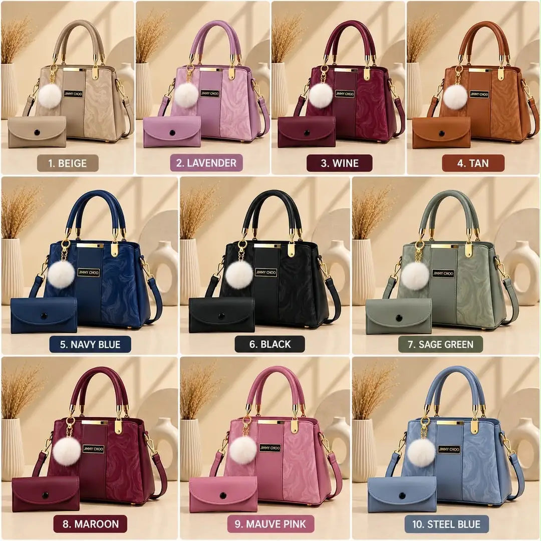 Women's Leather Plain Shoulder Bag