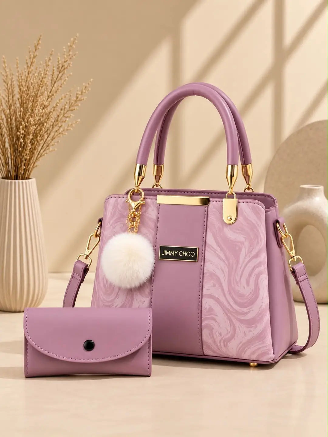 Women's Leather Plain Shoulder Bag