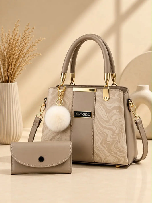 Women's Leather Plain Shoulder Bag