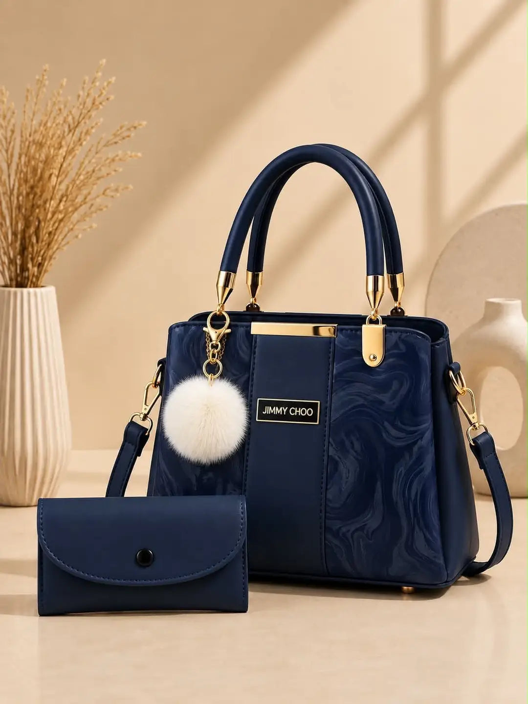 Women's Leather Plain Shoulder Bag
