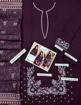 HIT ARTICLES MIX BRAND 3 Pcs Unstitched Embroidered Suit