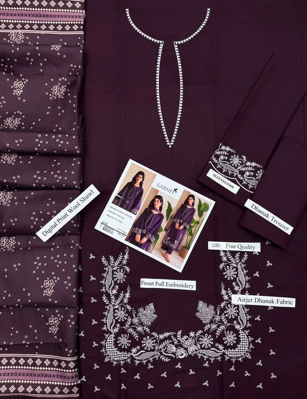 HIT ARTICLES MIX BRAND 3 Pcs Unstitched Embroidered Suit
