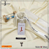 Men's Unstitched Wash & Wear Suit Cream Off White