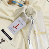 Men's Unstitched Wash & Wear Suit Cream Off White