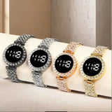 Digital Display Women's Bracelet Round Touch Watch