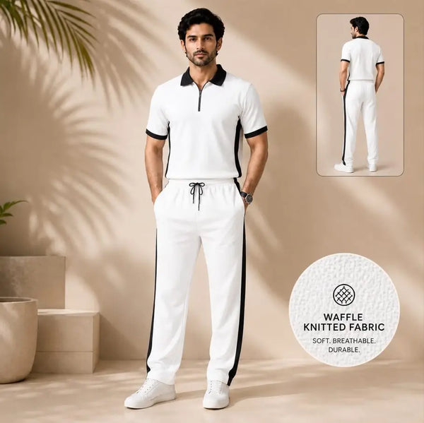 2 Pcs Men's Dri Fit Texture Track Suit