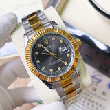 Men's Luxury Watch Black Diamond Dial 41mm Stainless Steel